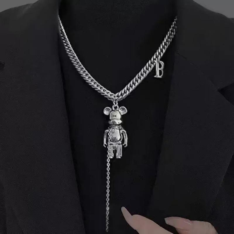 Gewaltiger Bär kalter Wind Halskette männlich trendig weiblich Hip Hop Nischen Design vielseitig Streetwear Accessoires