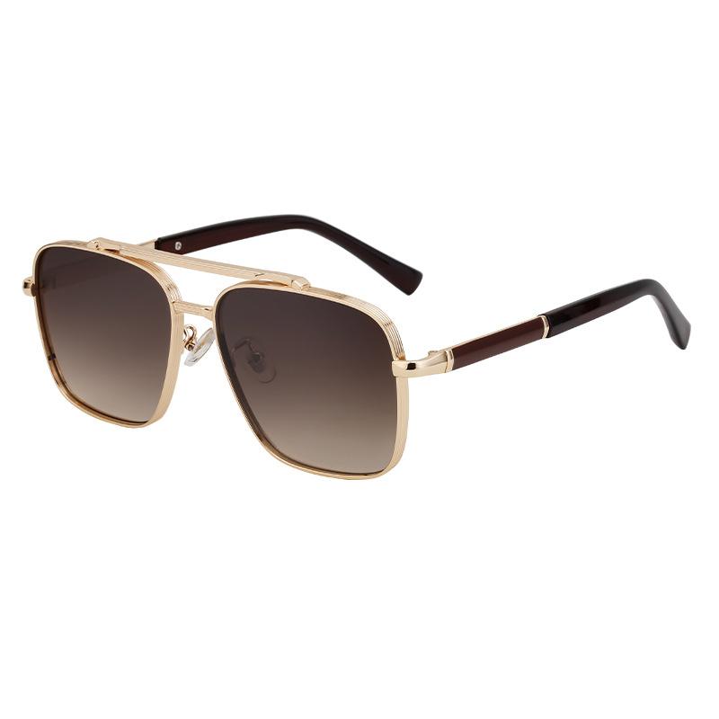 New Vintage Square Men Sunglasses Metal Frame Female Luxury High Quality Classic Sun Glasses For Man Shades Uv400