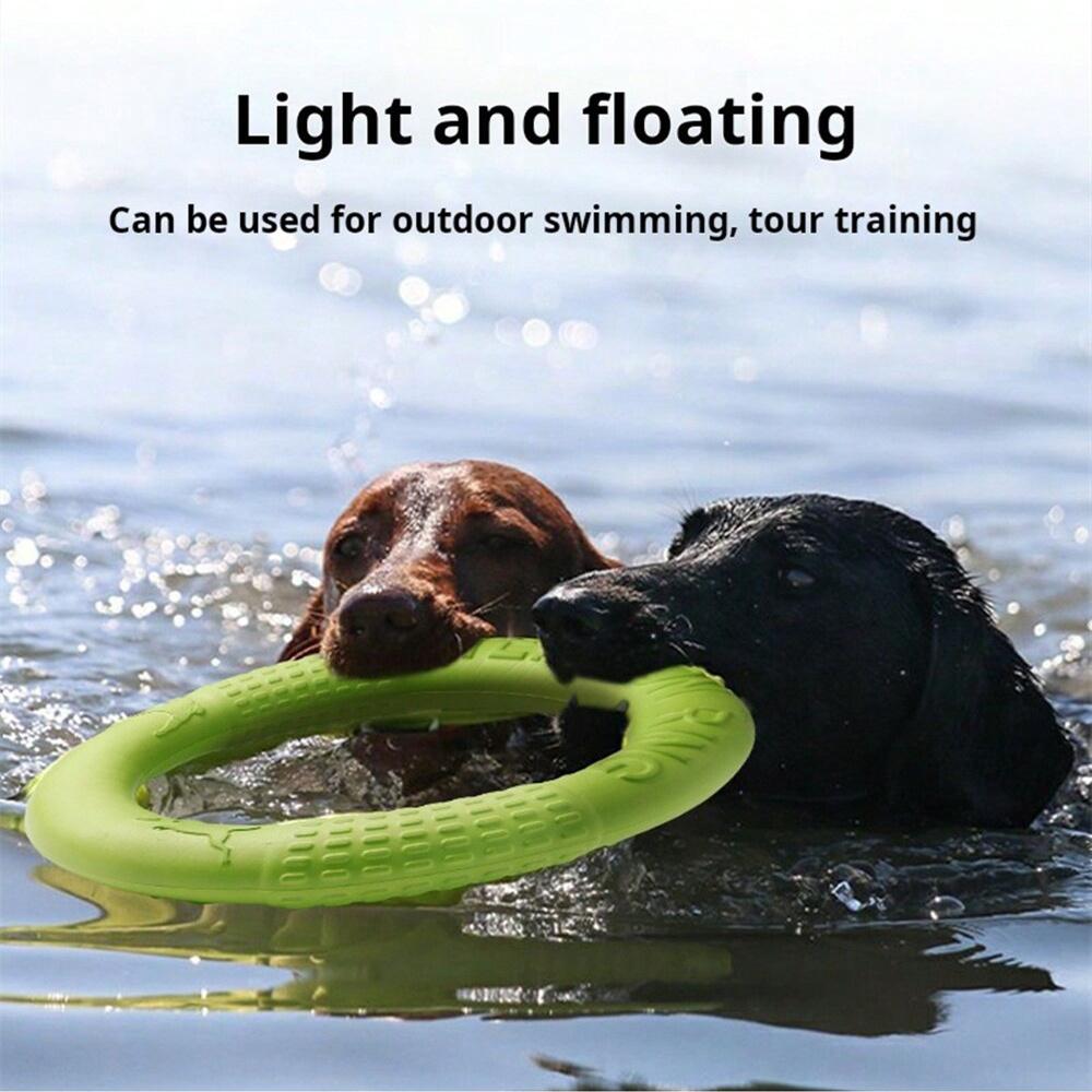 Pandara Jewelry Non-Toxic Durable Dog Ring Flying Disc Soft Chew-Resistant Fun Fetch & Catch Water Floating Toy Eva Material Outdoors Dog Toys Pet Toy