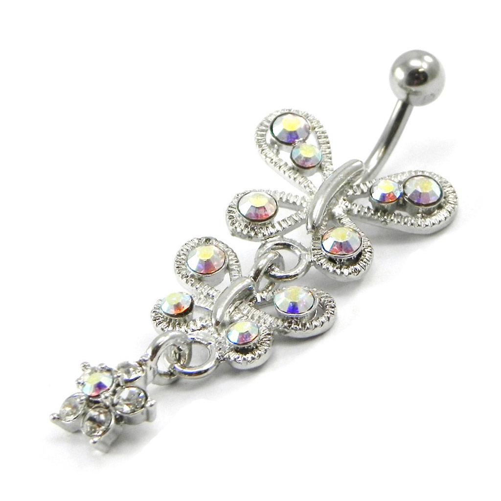 Les Trésors De Lily [I1353] - Body Piercing 'Papillons' borealweiß