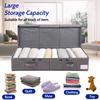 Storage Box with Lids Foldable Closet Blanket Toys Fabric Storage Containers