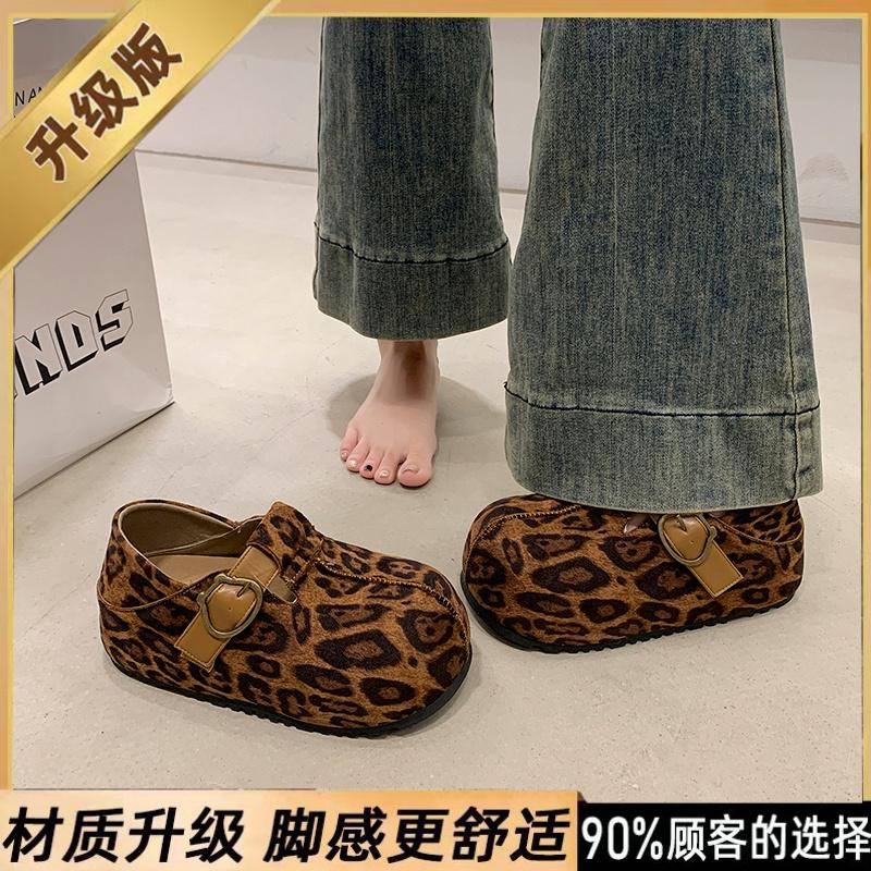

Thick-soled inner height-increasing Birkenstocks, new autumn can be stepped on twice, casual toast single shoe size 40