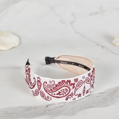 Paisley Hairband - Minja-type Wine