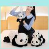 Entzückende Weiche Plüsch Panda Puppe Kuschelbär Für Mädchen Perfekt Als Schlafkissen Geschenk
