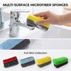 Automotive Polishing Waxing Sponge Block Square Shape Durable Microfiber Cleaning Pad for Car Surface Maintenance and Detailing