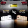 NJSBYL Xenon White LED License Plate Lights For 2013-up Kia Rondo Telluride and Hyundai Azera Santa Fe Rear Number Licence Plate LED Tag Lamps