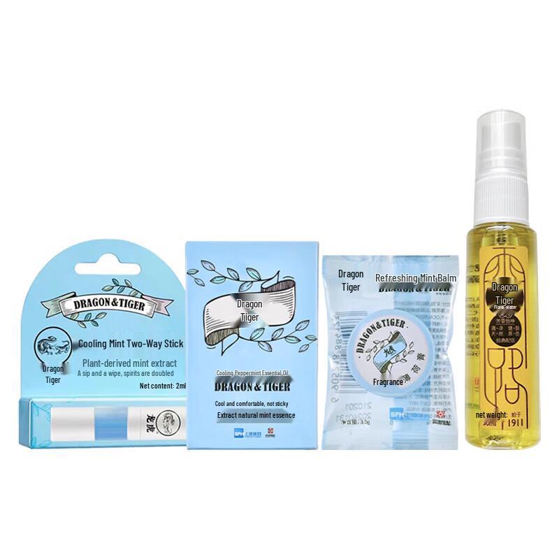 

Longhu Cooling Peppermint Essential Oil 4-Piece Set