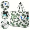 Beach Tote Bag Lightweight Foldable Multi-Pocket Design with Zipper Bag Perfect for Pool Travel Gym and Outdoor Adventures Handbag