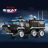 City Police Special Forces Military Model Building Blocks SWAT Team Helicopter Truck Armored Car Ship Weapon Construction Toys