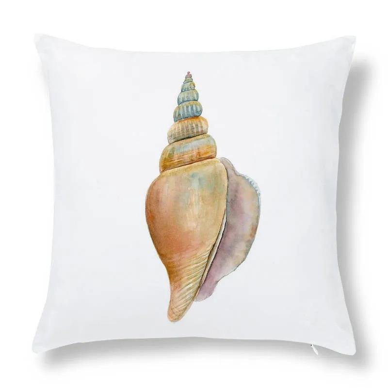 Shell Conch Decorative Pillowcase Living Room Office Home Pillowcase Car Ornaments