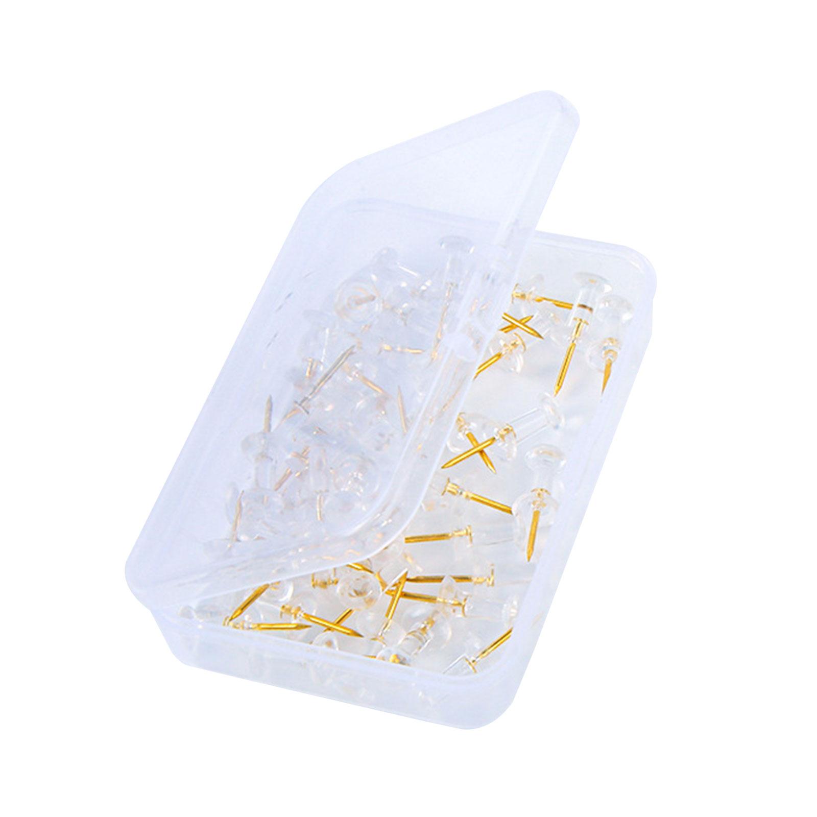 50/100Pcs Dressmaking Drawing Push Pins, Map Tacks Drawing Pins Sewing Craft Pins Map Thumb Tacks Map Tacks Drawing Pins