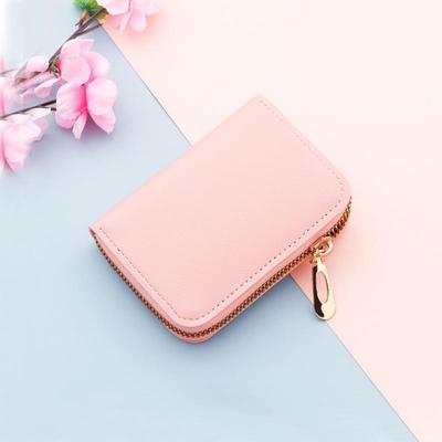 Dámské pouzdro na karty s harmonikovým zipem - Více přihrádek na ID a mince, Peněženka na kreditní karty, Unisex, Kompaktní design