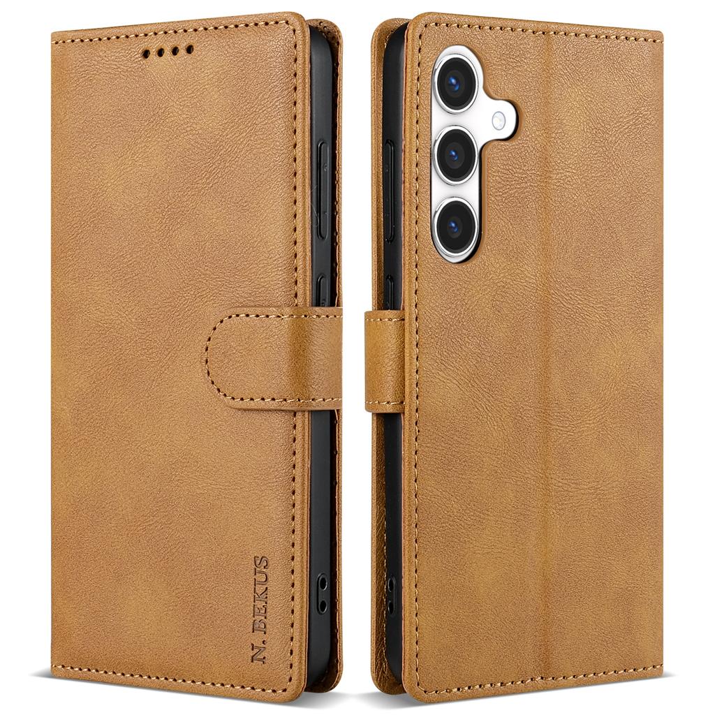 N.BEKUS CSJ-001 For Samsung Galaxy A55 5G Case Leather Phone Cover with Wallet Stand