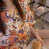 [High-quality Imitation Cotton] [With Chest Pad] Ins Wind Cartoon Pajamas Women's Summer New Student Dormitory Loungewear