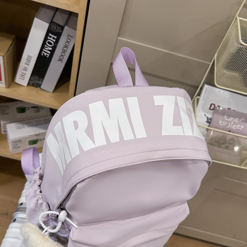 Junior High School Schoolbag Women's Solid Color Backpack