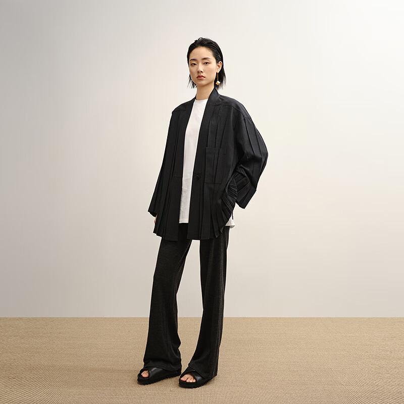

LESS 2025 Autumn Stand Collar Long Sleeve Jacket M