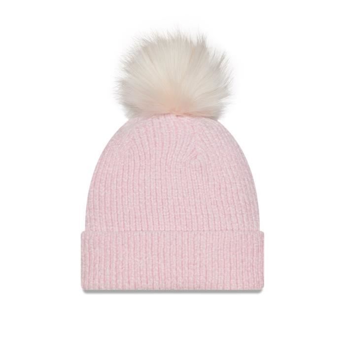 Bonnet - NEW ERA - Wmns Chenille Bobble Beanie Neyyan - Beige - Femme - Automne/Hiver