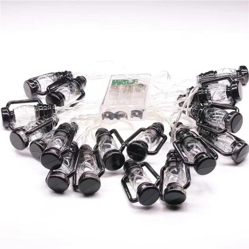 

Светодиодная солнечная гирлянда Лампа Керосиновая бутылка Ретро Гирлянда Рождественская декоративная лампа Хэллоуин Садовый атмосферный свет Уличный свет для кемпинга 2M10LED Battery box