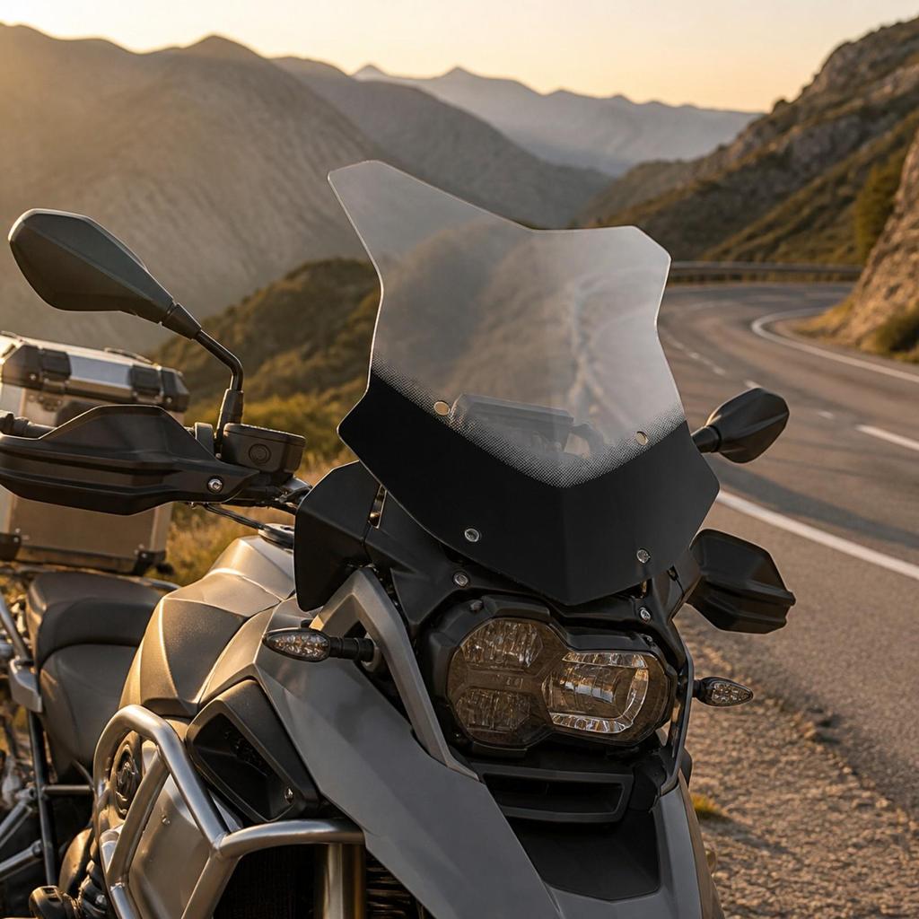 Transparent Adventure Touring GS Windshield Glossy Raised