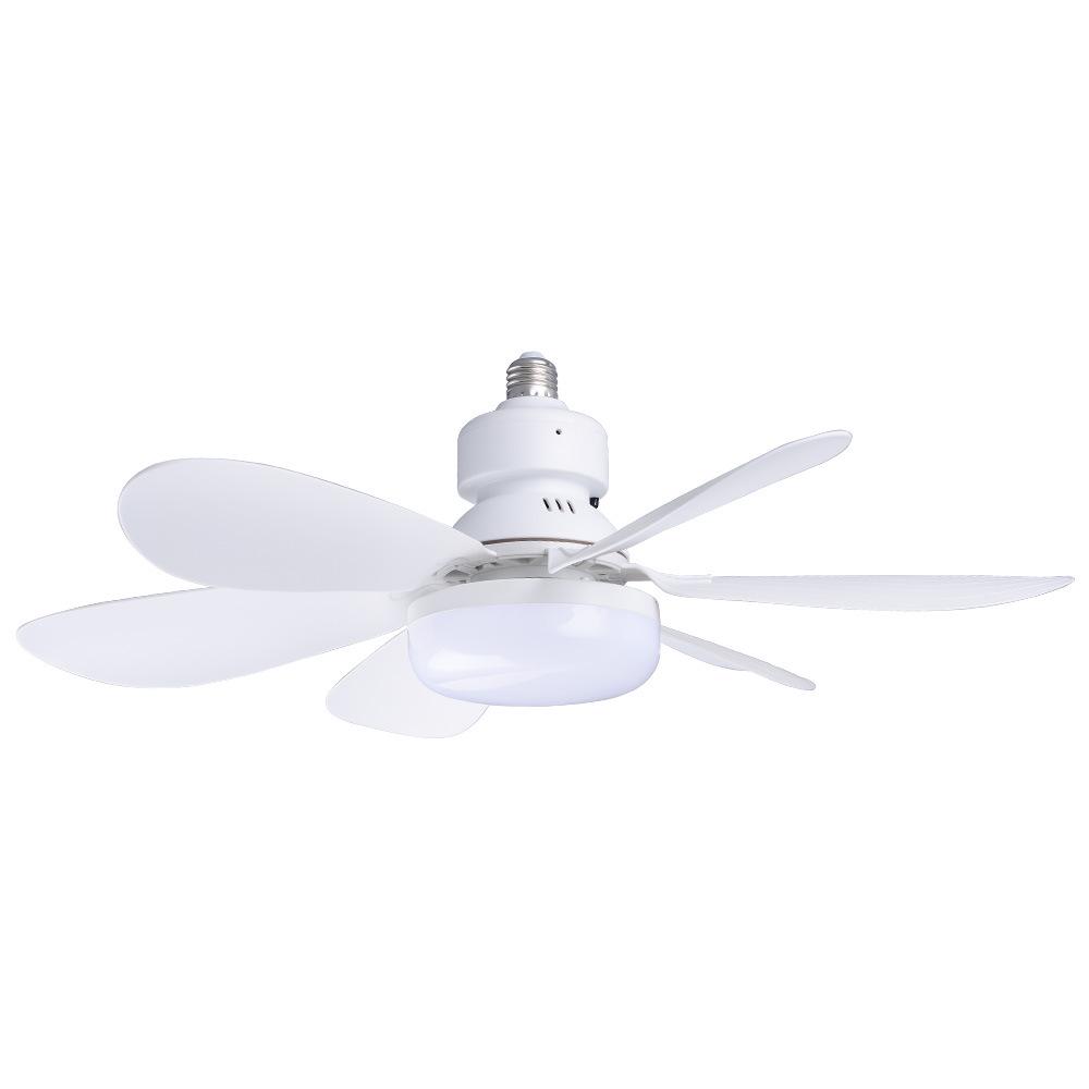 52CM LED Ceiling Fan Light with Six Removable Blades and Remote-Controlled Three-Speed Settings