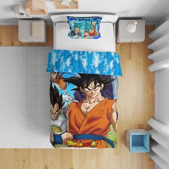 Parure De Lit - DRAGON BALL Z - Microfibre - 1 Housse De Couette 140 X 200 Cm + 1 Taie 63 X 63 Cm