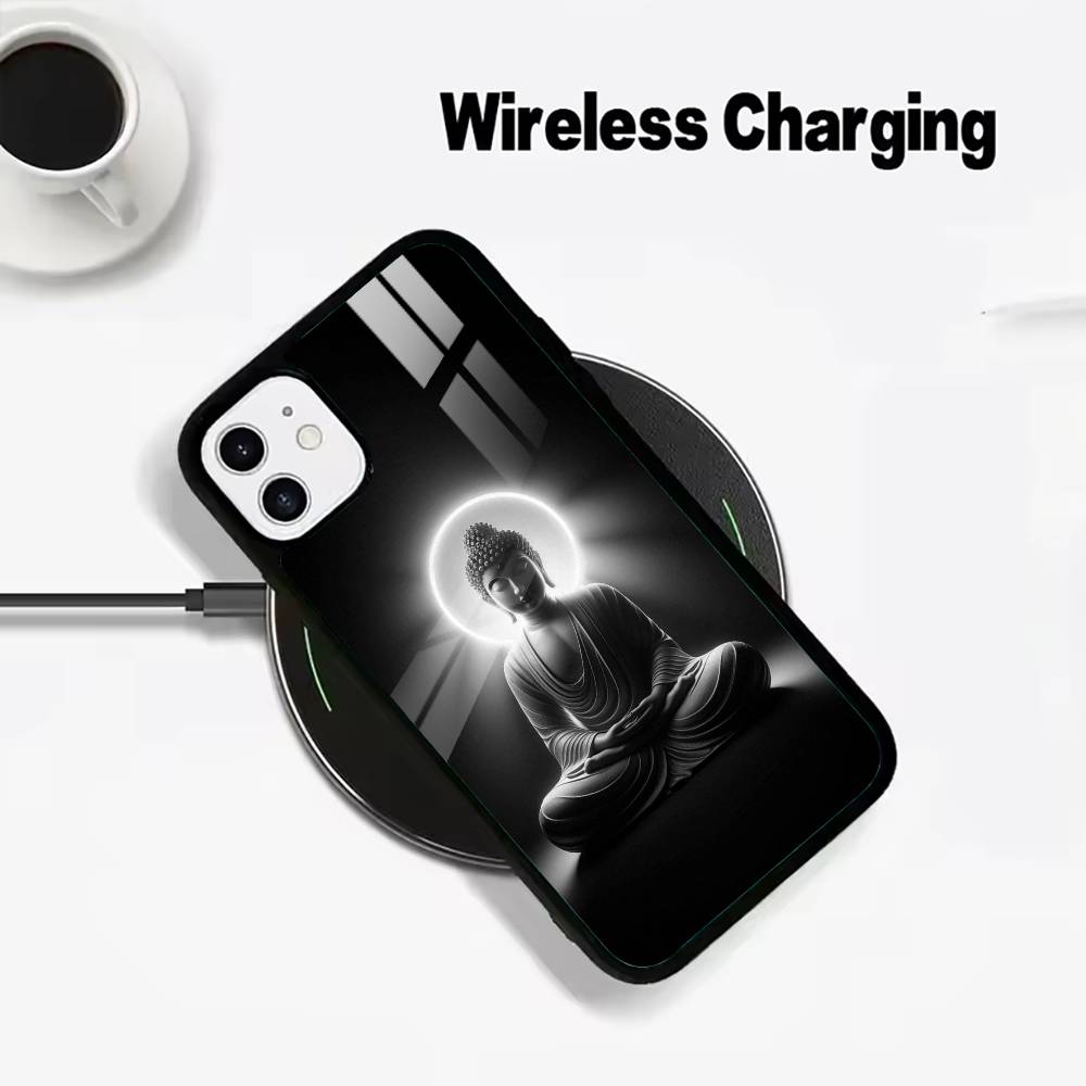 Shakyamuni Buddha Phone Case For IPhone17 16 15 14 13 12 11 Pro Max 16/15/14Plus Wireless Charger Cover Funda