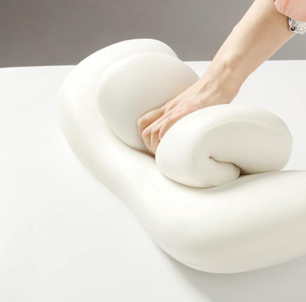 Car Headrest Relieves Neck Pain Headrest Seat Lumbar Cushion Removable Pillowcase Helps Relieve Fatigue Lumbar Support Cushion