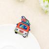 LOVE Happy Bus To the Seaside Resort Cartoon Brooch