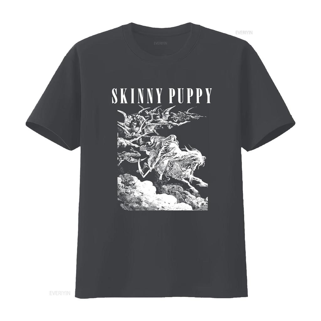 Skinny Puppy T-Shirt vintage Gewaschen Lässig Grafik Bequem Unisex Mode Atmungsaktiv Vielseitig Stilvoll Weich Streetwear