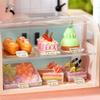 Wooden Mini Doll House Miniature Small House Kit 3D Puzzle Assemble Building Model Home Bedroom Decoration With Furniture Gift