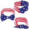 3Pcs American Flag Headband Headdress Holiday Festival Hair Accessories Independence Day Hair Band