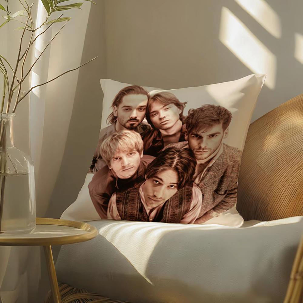 J-Joker O-Out Band Cushion Cover Soft Short Plush Pillow Cover Smooth Cozy Texture Aesthetic Cushion Case Home Decor