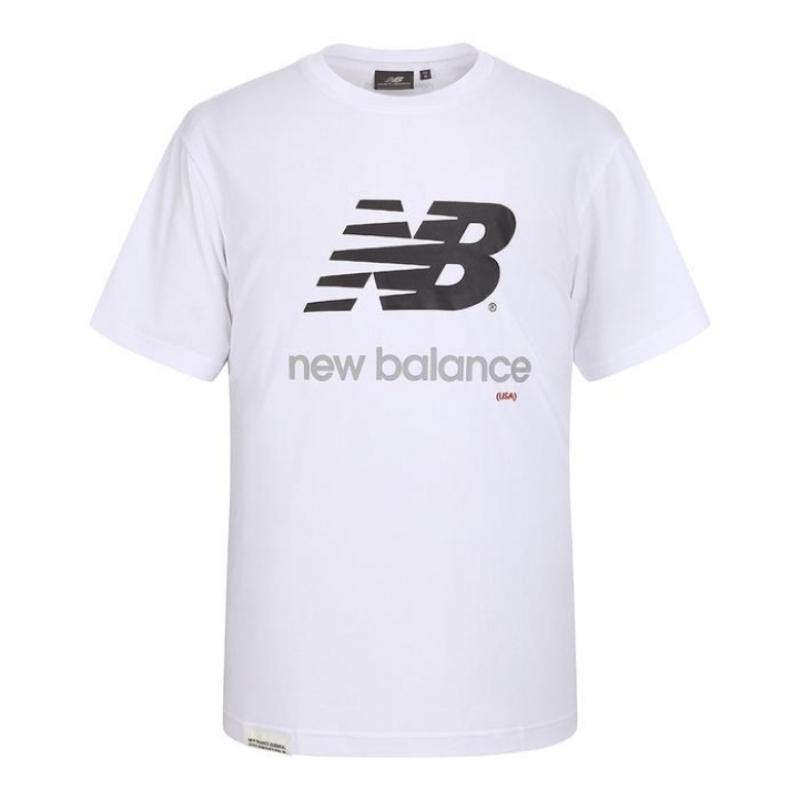 New Balance Tricouri esențiale cu mânecă scurtă cu logo mare Nbned21033 10 19