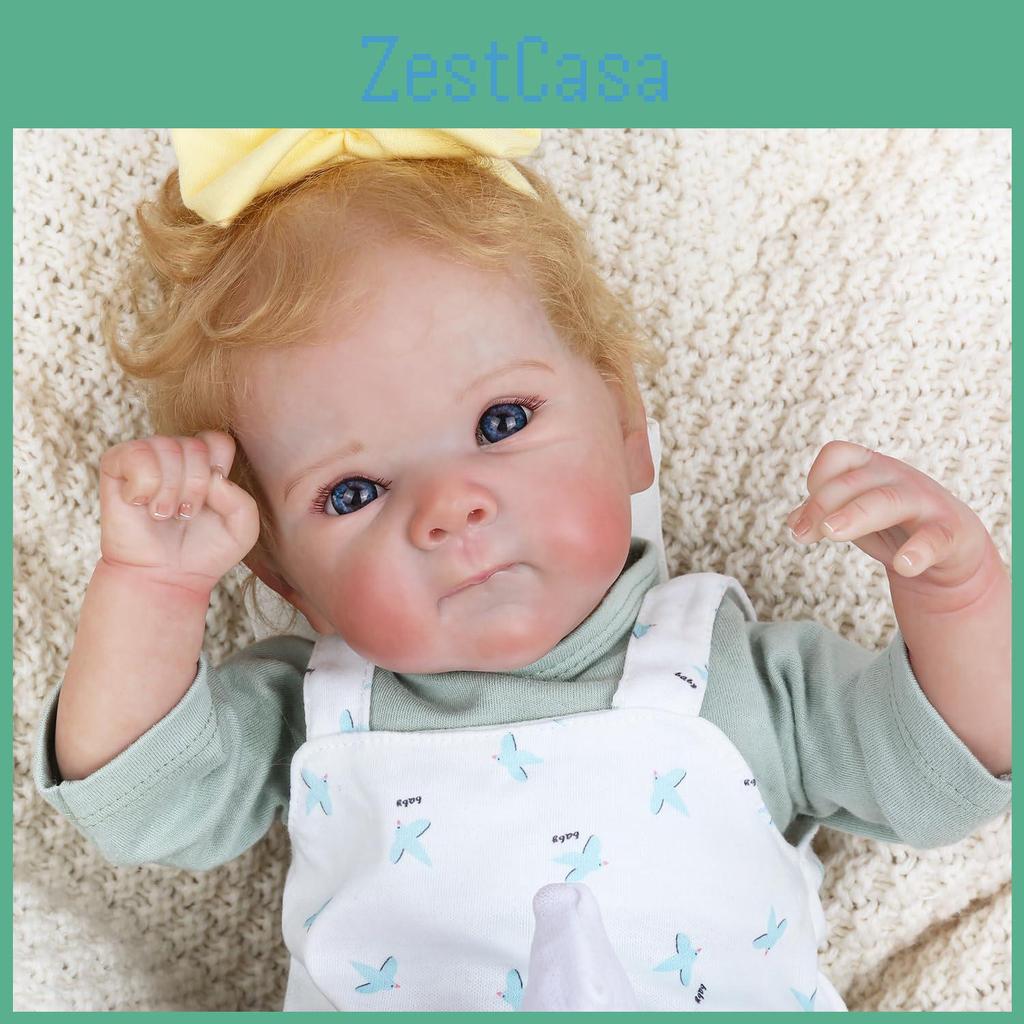Silicone Reborn Baby Doll With Straps For Kids Gift And Collectors