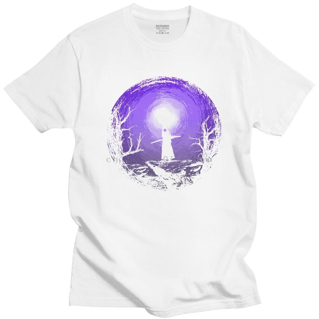 Samurai Champloo Mugen und Moon T-Shirt für Unisex Reiner Baumwoll-Urban Kurzarm Animation Unisexga T-Shirts Oberbekleidung Geschenk