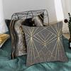 Charming Cushion Cover Wrinkle Free Dustproof Polyester Geometric Printed Cushion Throw Cover Furniture Accessories