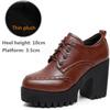 New Women Pumps Shoes Size 32-43 Deep Mouth  Women Oxfords Fall Winter Plush Thick High Heel Shoes Platform Pumps Office