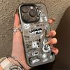 Fashion Graffiti Guitar Kitten Phone Case For  Redmi Note 13 11 12 Pro Plus 5G 11S 12S 10S 13C 4G Plating Matte Cover