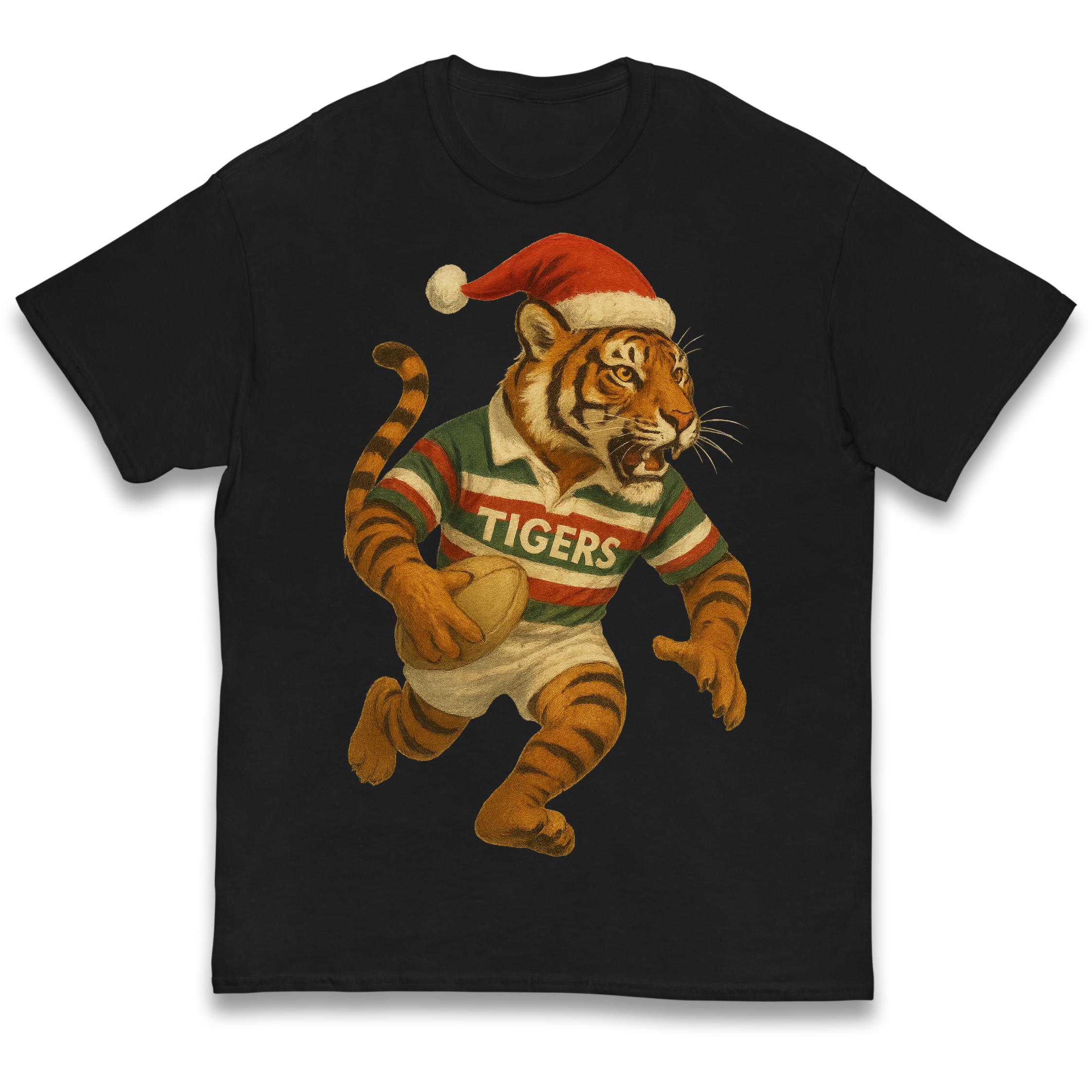 Retro Leicester Tigers Christmas Kids T Shirt 110