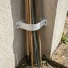 Wall Mounted Drilled Corner Pole Organizer Heavy Duty Tool Storage Bracket Garage Workshop