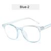 Frame Women Anti-blue Light Transparent Clear Pink Plastic Plain Glasses Retro Mens Glasses Frame Fashion Computer Eyeglasses