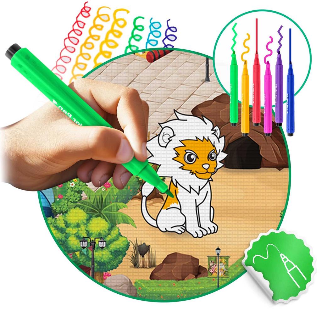 Ricokids Rk-344 Foam Mat For Coloring, Rolled, 120 X 90 X 0.3 Cm