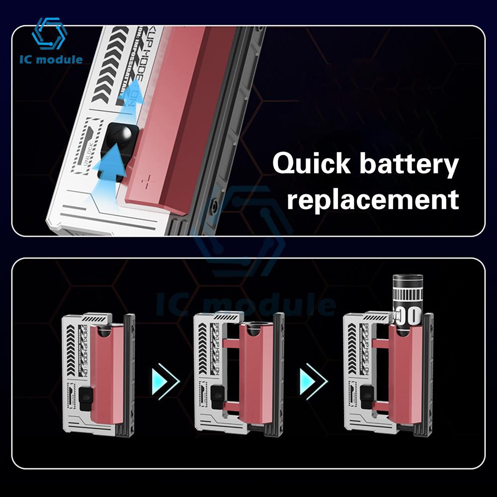 1-cells Lödfritt 21700 Powerbank-skal 22,5W Snabbladdning DIY Powerbank-låda Levereras med kabel Inkluderar inte batterier