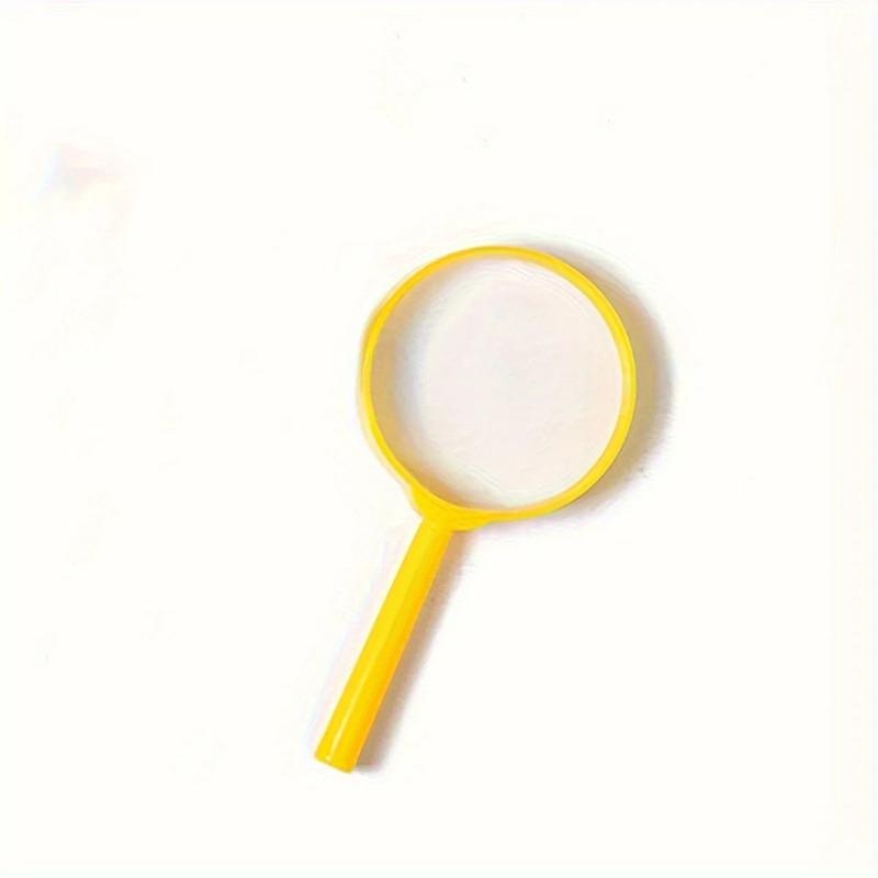 1PC Mini Color Handheld Children Elderly Reading Puzzle Magnifying Glass Plastic Handle with Lens Magnifying Glass