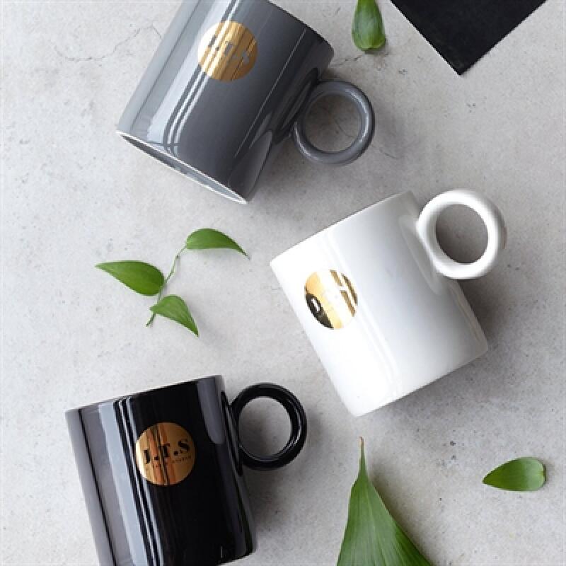 [J TABLE] Aden Goldline Simple Ring Mug (White)