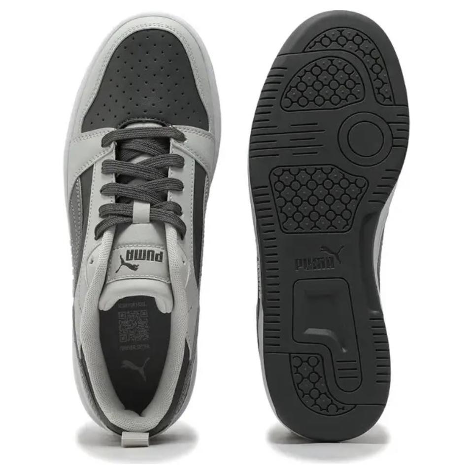 Puma Rebound V6 Low Unisex White Gray Black 392328-33
