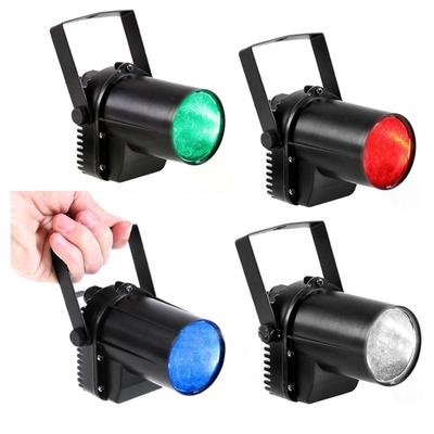 5W White Beam Pinspot Light Disco Ball Spotlight Disco Ball Pinspot Light White Green Blue Red Narrow Beam Spotlight for Party