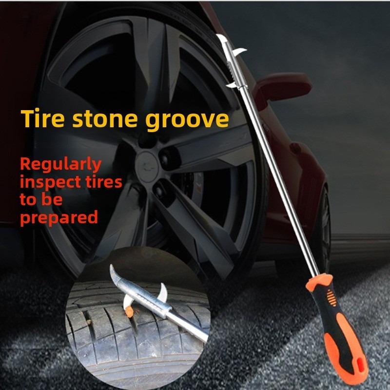 Automobile Tire Stone Removal Hook, Multi-functional Stone Removal Tool for Vehicle Tires, Stone Removal Hook