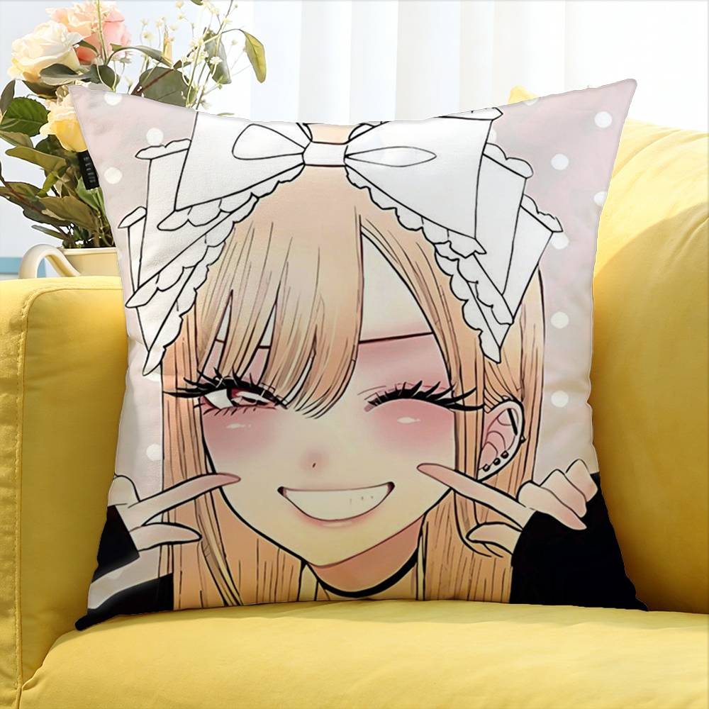 My D-Dress Up D-Darling Marin Kitagawa World Various Sizes Square Pillow Case For Car Home Bedchamber Decor