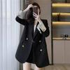 Spring and Autumn Suit Jacket Women's Casual Loose Fashion Temperament Small Suit Jacket Contrast Color Stitching